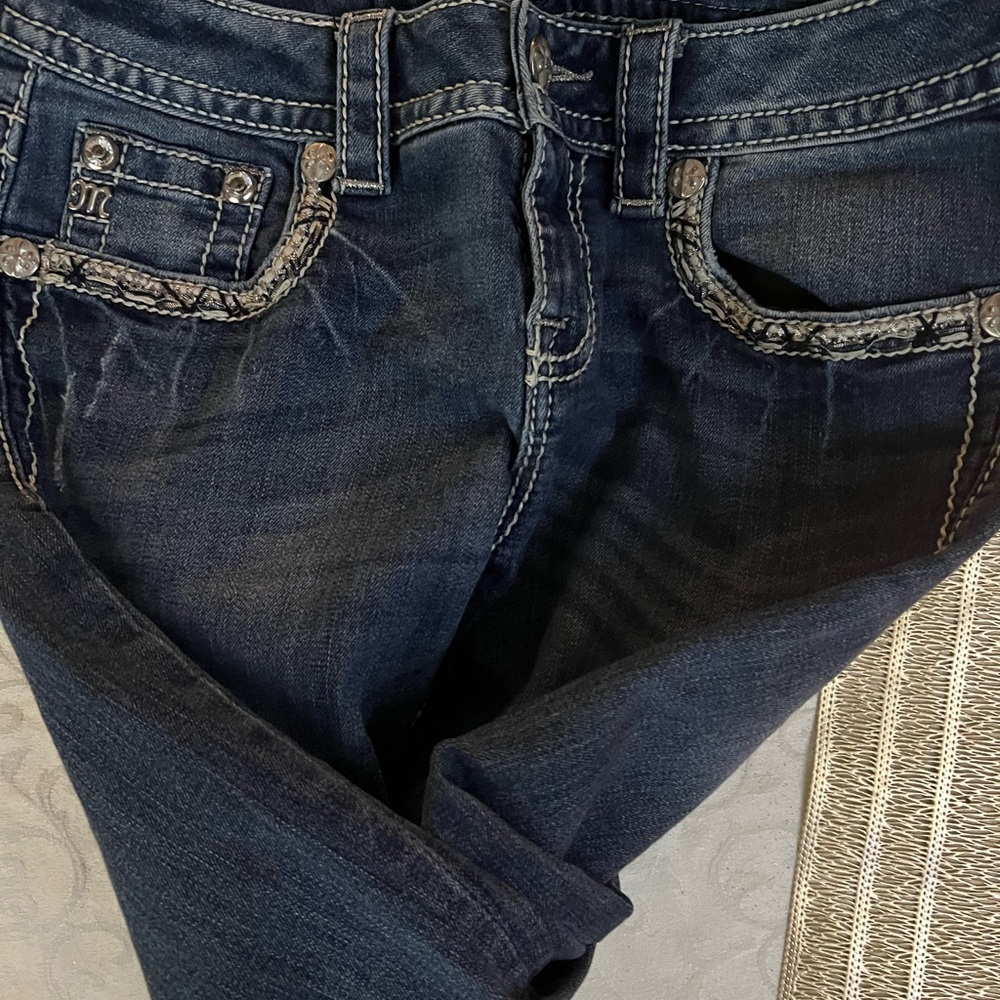 Miss me jeans 25 skinny jeans dark wash - Picture 2 of 4